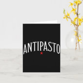 Antipasto, Italian Food Lover Foodie カード (黄色い花)