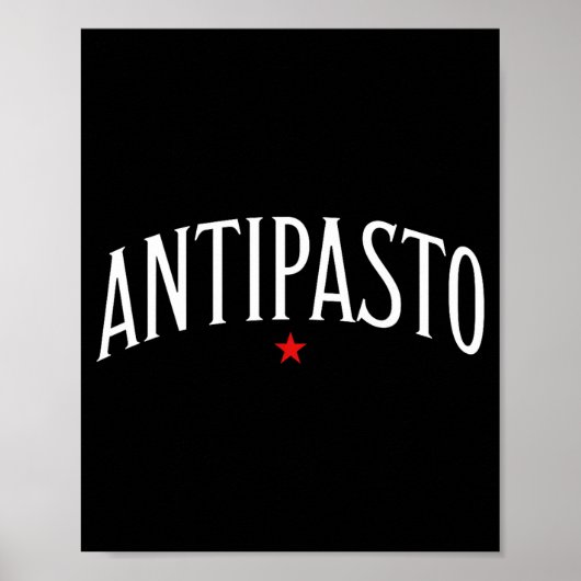 Antipasto, Italian Food Lover Foodie  ポスター (正面)