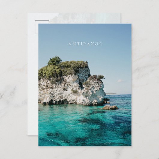 Antipaxos coast, at Paralia Voutoumi, Greece ポストカード (正面/裏面)