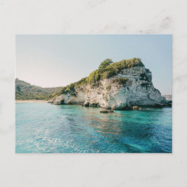 Antipaxos coast, view at Paralia Voutoumi, Greece ポストカード