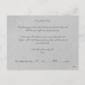 Antiquarian Act of Commission Graduation Gift Card シーズンポストカード (裏面)