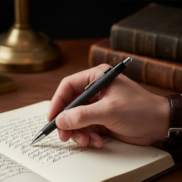 Antiquarian Black Obsidian ボールペン