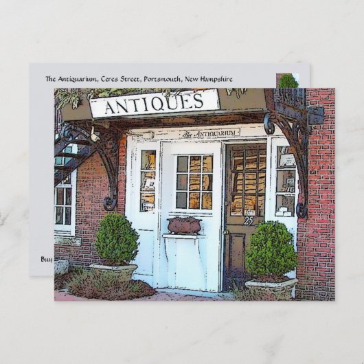 Antiquarium、ポーツマスのNHの郵便はがき ポストカード (正面/裏面)