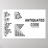Antiquated Code (International Morse Code) ポスター (正面)