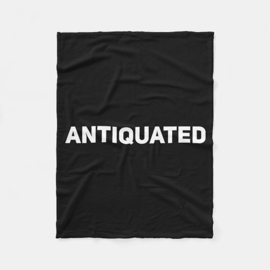 Antiquated Negative Word  フリースブランケット (正面)
