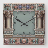 Antique スクエア壁時計 (正面)