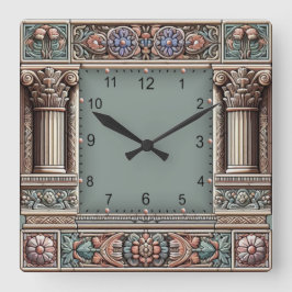 Antique スクエア壁時計