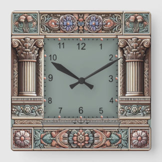 Antique スクエア壁時計