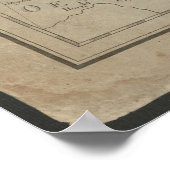 Antique 1799 Map of Silesia & Moravia, Historical  ポスター (角)