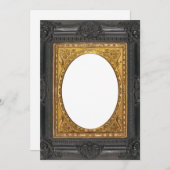 Antique 1800s Black and Gold photo frame シーズンカード (正面/裏面)