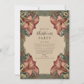 Antique Amaryllis Holiday 招待状 (正面)