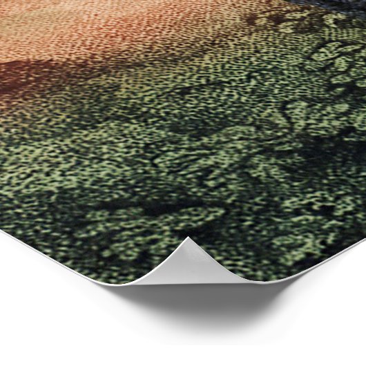 Antique Animals Jungle Print ポスター (角)