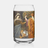 Antique Art Nouveau Four Seasons by Walter Crane ガラス缶 (正面)