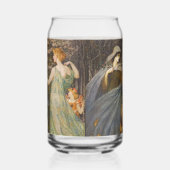 Antique Art Nouveau Four Seasons by Walter Crane ガラス缶 (右)