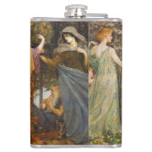 Antique Art Nouveau Four Seasons by Walter Crane フラスク (裏面)