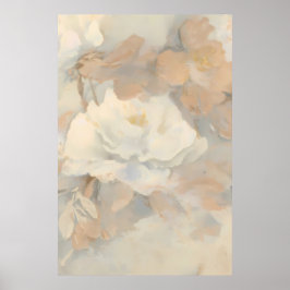 Antique Beige Vintage Pattern Decorative Poster 3 ポスター