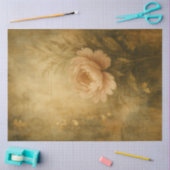 Antique Blush Peony – Floral Background Decoupage 薄葉紙 (クラフト)