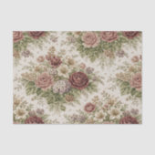 Antique Blush Rose Garden Pattern 薄葉紙 (正面)