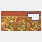 Antique Book Cover, Ornate Swirl Pattern Samsung Galaxyケース (裏面横)