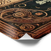 Antique Bookstore Customizable Glossy Poster ポスター (コーナー)