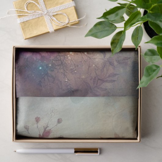 Antique Botanical Hummingbird Art Decoupage 薄葉紙 (ギフト)