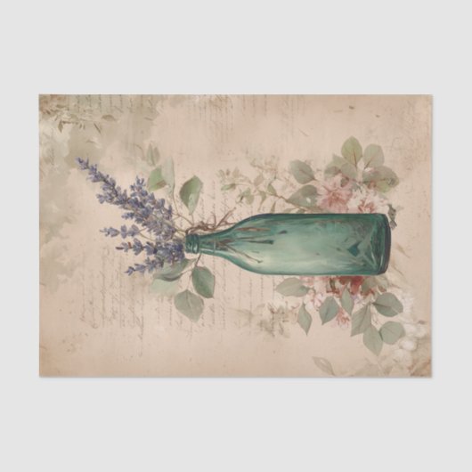 Antique Botanical Lavender  薄葉紙 (正面)