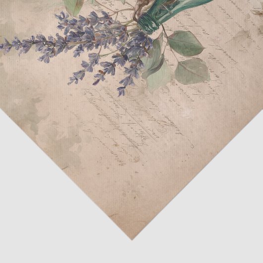 Antique Botanical Lavender  薄葉紙 (詳細)