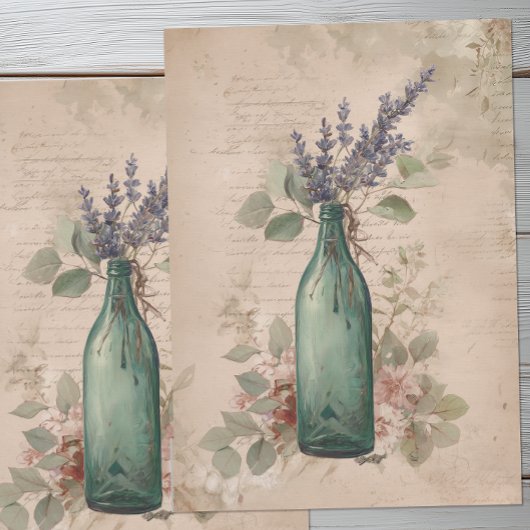 Antique Botanical Lavender  薄葉紙