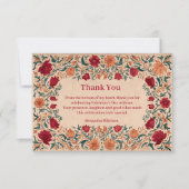 Antique Botanical Valentine Party サンキューカード (正面)