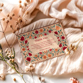 Antique Botanical Valentine Party サンキューカード