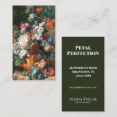 Antique Bouquet of Flowers in an Urn 名刺 (正面/裏面)