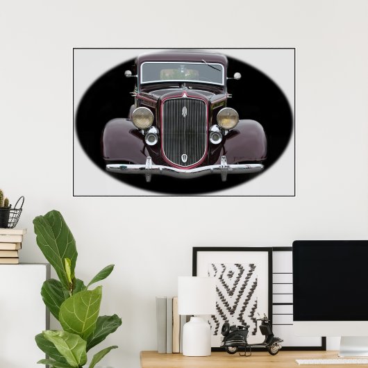 Antique Car ポスター (ホームオフィス)