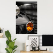 antique car grill abstract ポスター (ホームオフィス)