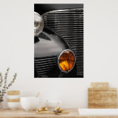 antique car grill abstract ポスター (キッチン)