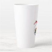 Antique Car in a Clear Christmas Bauble カフェラテマグ (正面)