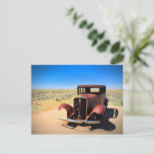 Antique Car on Historic Route 66 near Holbrook AZ ポストカード (スタンド正面)