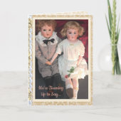 Antique Child Dolls Card for Mom  カード (正面)