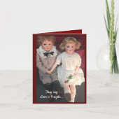 Antique Child Dolls Sweet Couple Card  カード (正面)