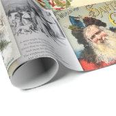 Antique Christmas Ephemera Collage Decoupage ラッピングペーパー (ロールコーナー)