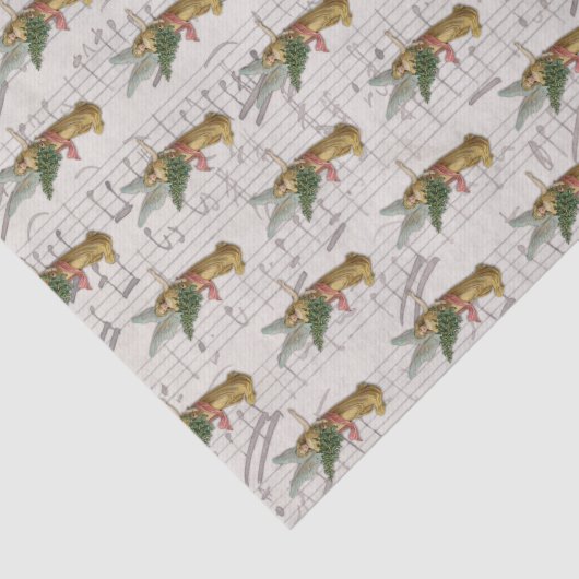 Antique Christmas Tree Angel Victorian Christian 薄葉紙 (詳細)