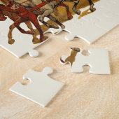 Antique Circus Parade Clowns Horses ジグソーパズル (側面)