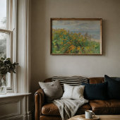 Antique Coastal Wildflower Dune Poster ポスター