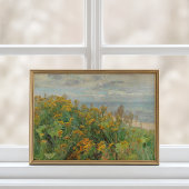 Antique Coastal Wildflower Dune Poster ポスター