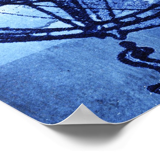 Antique compass rose ポスター (角)