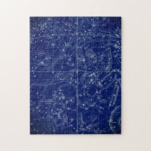 Antique Constellations Map ジグソーパズル (縦)
