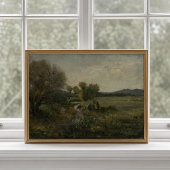 Antique Countryside Creek Wall Poster ポスター