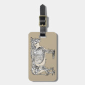Antique Cow Skeleton Bones Fun ラゲッジタグ (正面縦)