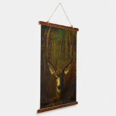 Antique Deer Stag Still Life Painting 吊り下げ型タペストリー (傾斜あり)
