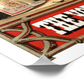 Antique Dog With Monocle ポスター (角)