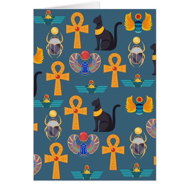 Antique Egypt Pattern, Hieroglyphics digital paper (正面)